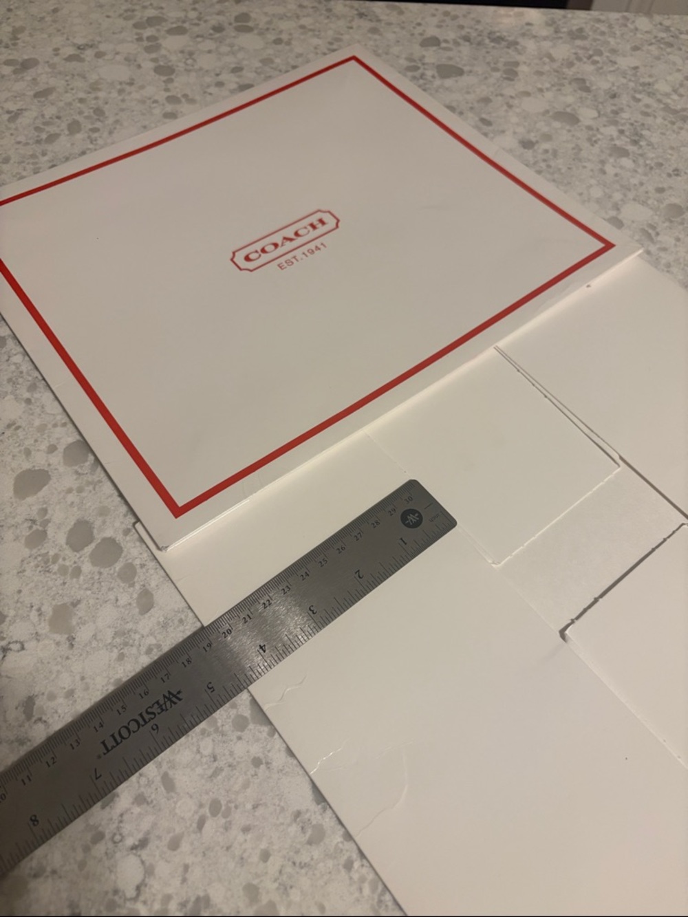 New Lot of 4 COACH gift boxes, various sizes, never used or assembled. - Picture 12 of 13